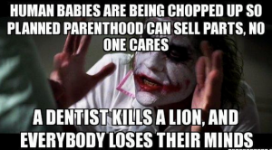 Planned Parenthood / Lion Meme